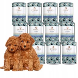 Perro Gourmet Monobiałkowa Karma Mokra Konina z Cukinią Junior 12X400g dla