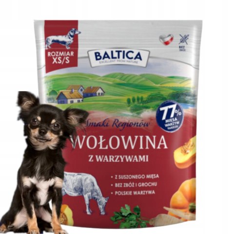 BALTICA SMAKI REGIONÓW Wołowina z warzywami XS/S 1kg
