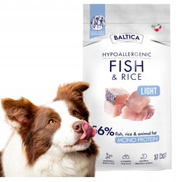 Baltica Adult Fish&Rice Light M 3kg ulubiona karma rasy średnie