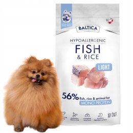 Baltica Adult Fish&Rice Light S 3kg rasy małe