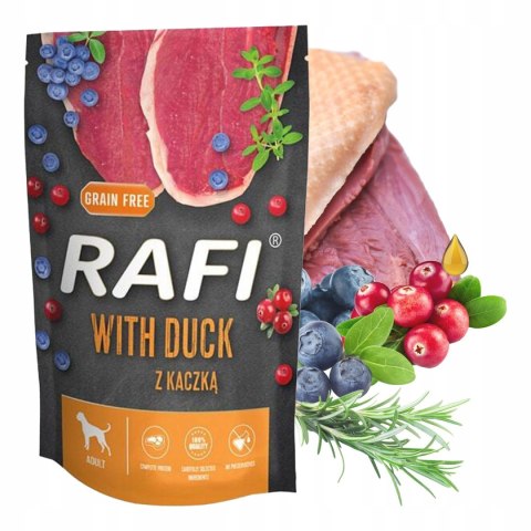 DOLINA NOTECI RAFI Karma mokra dla psa Kaczka 500g
