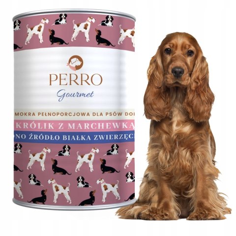 PERRO Gourmet Królik z marchewką dla psów dorosłych 400g