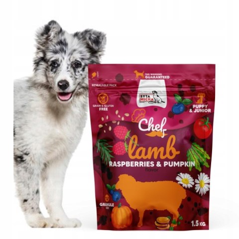 Syta Micha Karma sucha CHEF Jagniecina - JUNIOR 1,5kg