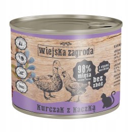 Wiejska Zagroda 12x200 MIX SMAKÓW INDYK KURCZAK Z KACZKĄ JAGNIĘCINA Z KRYLE
