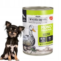 Wiejska Zagroda Karma mokra dla psa Monibiałkowa Kaczka (dorosły) 400g