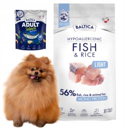 Baltica Adult Fish&Rice Light S XS 3kg Hipoalergiczna karma dla psów małych
