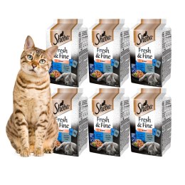 PAKIET 36X50 SHEBA MINI DANIA RYBNE W SOSIE 50G