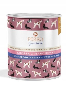 PERRO Karma dla psa Gourmet Królik z marchewką 800g