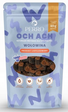 Perro OCH ACH przysmaki trenerki Wołowina Liofilizowane 40g