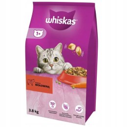 WHISKAS Sucha karma z Pyszną Wołowiną 3,8kg