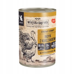 Wiejska Zagroda dla kociąt Indyk z kurczakiem 400g