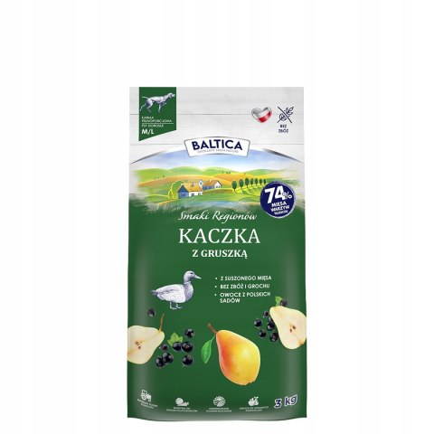 BALTICA ADULT Kaczka z gruszką M/L 3kg