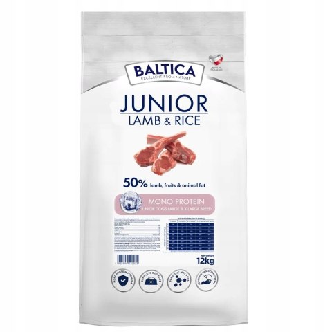 Baltica Junior Lamb&Rice 12kg
