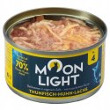 MOONLIGHT DINNER Nr4 Puszka DLA KOTA TUŃCZYK KURCZAK ŁOSOŚ 80g