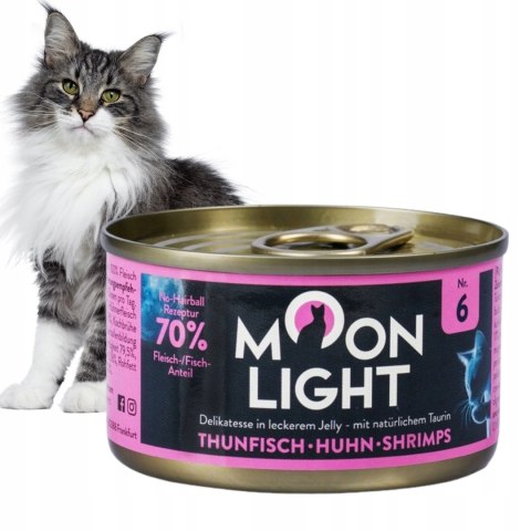 MOONLIGHT DINNER Nr6 Puszka DLA KOTA mix KREWETKI GALARETKA 80g