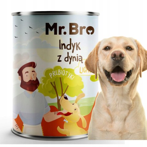 Mr. Bro LIGHT Indyk z dynią 400g Monoproteinowa