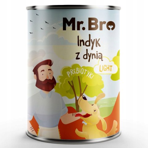 Mr. Bro LIGHT Indyk z dynią 400g Monoproteinowa