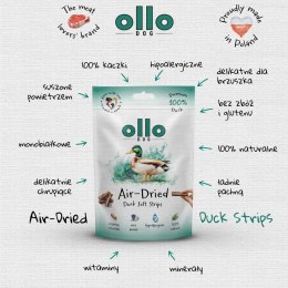 Ollo Air Dried DUCK Strips suszone miękkie paski z kaczki dla psa 80g