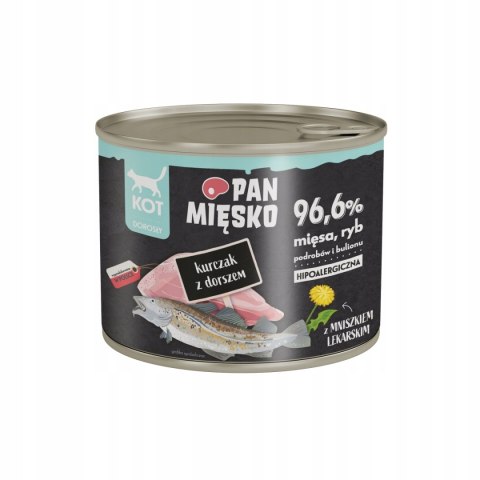 PAN MIĘSKO Kurczak z dorszem KOT 200G kot