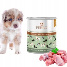 PERRO Junior Jagnięcina z Cukinią 800g karma dla szczeniąt