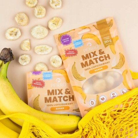 PERRO MIX & MATCH Banan przysmaki liofilizowane 20g