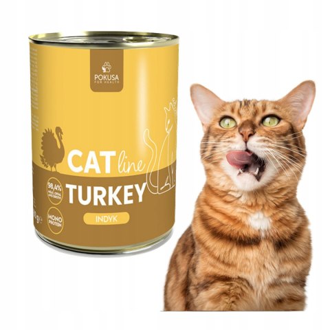 Pokusa CatLine - indyk - karma mokra dla kotów 400 g