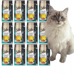 Sheba Fresh & Fine Saszetki 72x50g KURCZAK INDYK KACZKA