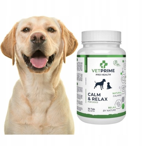 VETPRIME CALM & RELAX 30 TAB suplement na uspokojenie dla psa