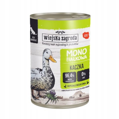 Wiejsjka Zagroda Mix MONO (królik) smaków dla psa dorosłego 12X400