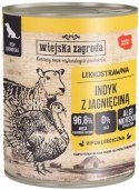 Wiejska Zagroda 800g indyk z jagnięciną puszka w zestawie