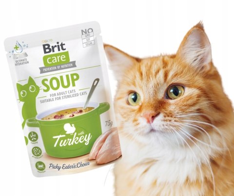 BRIT TURKEY SOUP Mokra karma dla kota Brit indyk 75g zupka z indyka