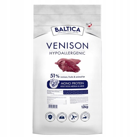 Baltica VENISON&RICE 12KG DZICZYZNA DUŻE RASY