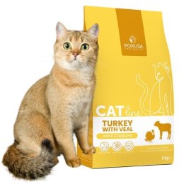 POKUSA Karma Sucha DLA KOTACatLine Turkey Veal Indyk z Cielęciną Light 3 k