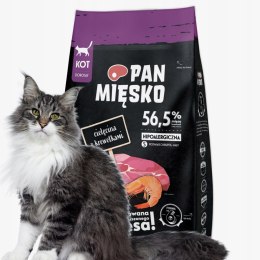 Pan Miesko CIELĘCINA Z KREWETKAMI 5KG PYSZNA KARMA