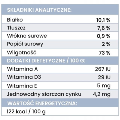 Perro Jagnięcina z dynią dla psów dorosłych 400g Monoproteinowa karma mokra