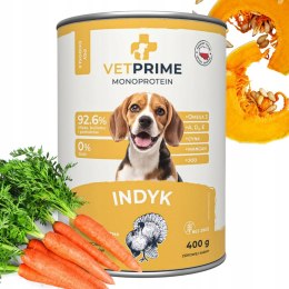 VetPrime Monoprotein INDYK - Karma Mokra dla Psów Dorosłych 400g