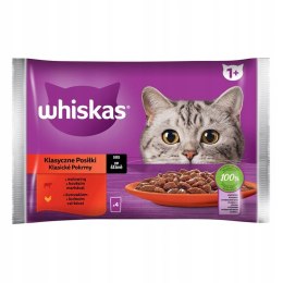 WHISKAS Adult Klasyczne Posiłki w sosie 4x85g