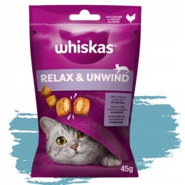 WHISKAS Relaks i Odprężenie przysmak dla kota z kurczakiem 45 g