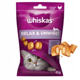 WHISKAS Relaks i Odprężenie przysmak dla kota z kurczakiem 45 g