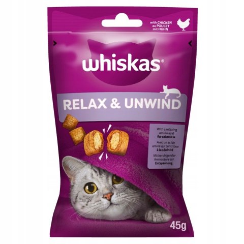 WHISKAS Relaks i Odprężenie przysmak dla kota z kurczakiem 45 g
