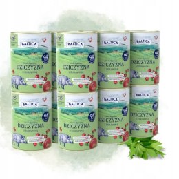 BALTICA ZESTAW PUSZEK DZICZYZNA Z ŻURAWINĄ 12X400 MONOPROTEINOWA