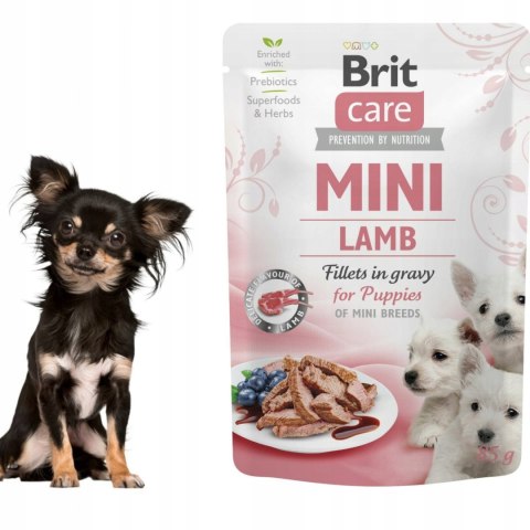 BRIT CARE MINI PUPPY szczenię Lamb 85g mini pouch