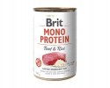 BRIT MONO PROTEIN LAMB & RICE TUNA BEEF TURKEY 24x400 g ZESTAW PUSZEK
