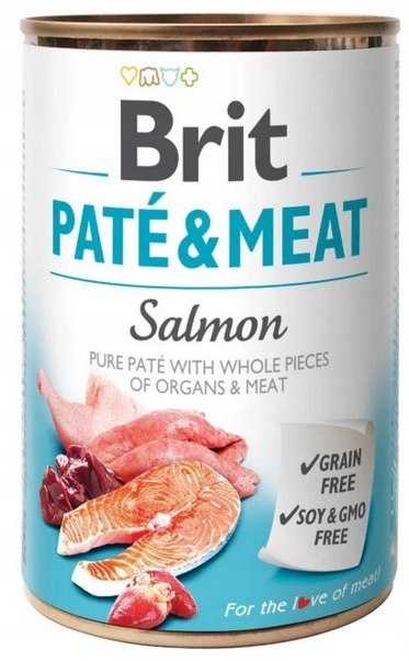 BRIT PATE MEAT 24X400 LAMB SALMON DUCK