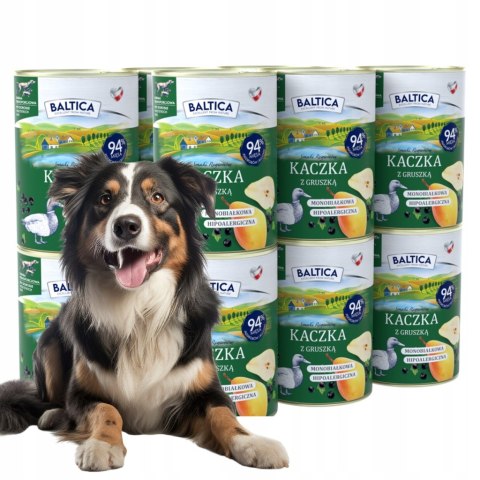 Baltica Kaczka z Gruszką 12x400 mokra karma dla psa dorosłego pyszna