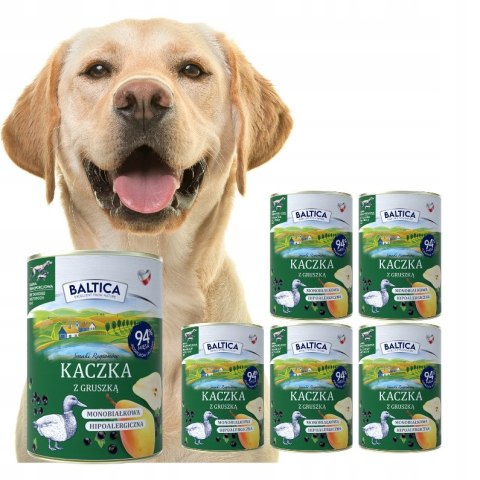 Baltica Kaczka z Gruszką 6x400 ZESTAW PUSZKI SUPER JAKOŚĆ DUCK