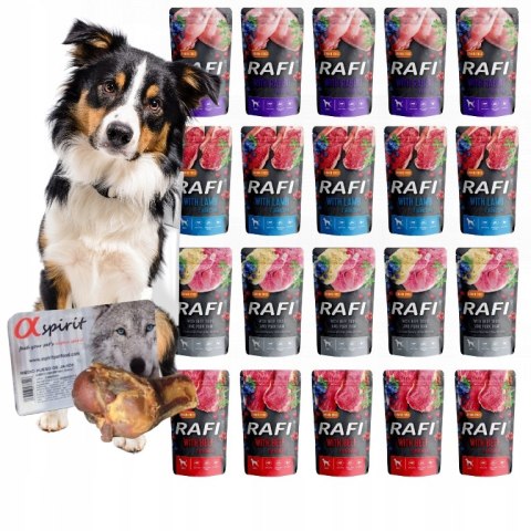 DOLINA NOTECI RAFI SASZETKI PREMIUM MIX 20x500g mega pakiet NAJLEPSZE SMAKI