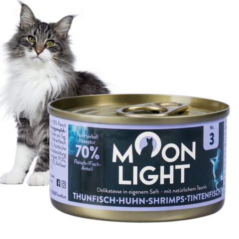 MOONLIGHT DINNER Nr3 PUSZKA W DLA KOTA TUŃCZYK KURCZAK KAŁAMARNICA 80g
