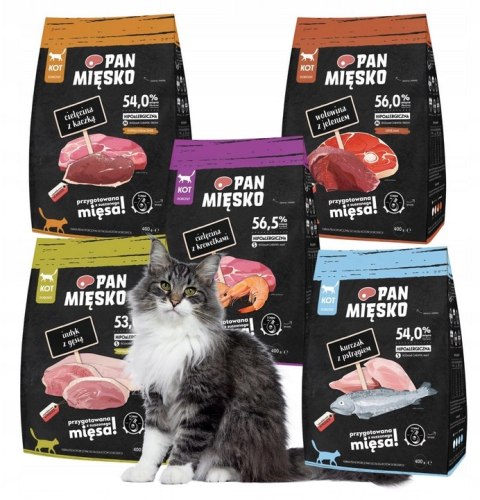 PAN MIĘSKO PAKIET PRÓBNY DLA KOTA WYBREDNEGO 2KG