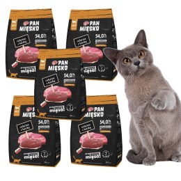 PAN MIĘSKO Zestaw Cielęcina z kaczką sucha karma 5x400g